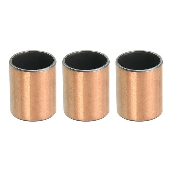 Uxcell 3 Pcs Sleeve Bearing 5/8" Bore x 23/32" OD x 7/8" Length Plain Bearings Wrapped Oilless Bushings Self-Lubricating Bushings for Sliding Parts of Machinery