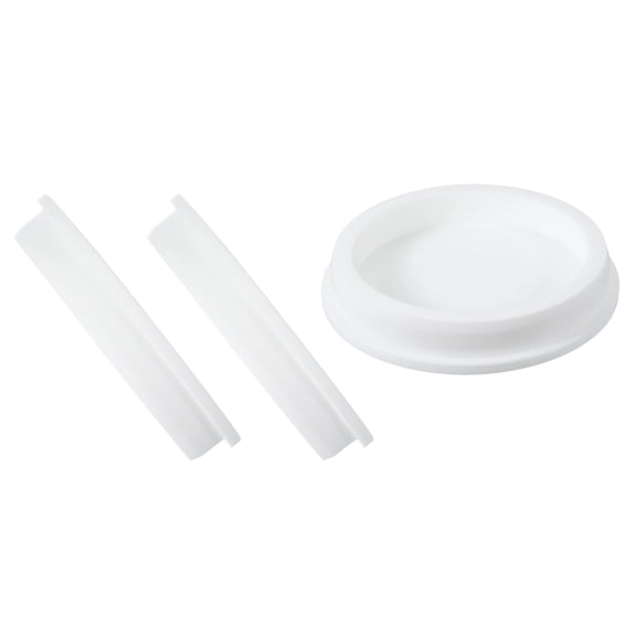 Uxcell 3 Pcs T Shaped Silicone Plug, Dia 110 mm/4.33 Inch Elastic Waterproof Silicone Plug Reusable Bottle Stopper  Sealing Round Hole Plug for Pipes Equipment, White
