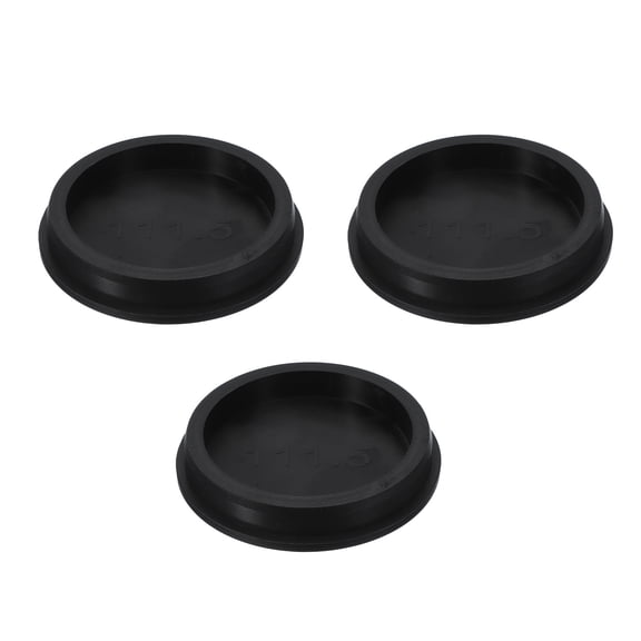 Uxcell 3 Pcs T Shaped Silicone Plug, Dia 110 mm/4.33 Inch Elastic Waterproof Silicone Plug Reusable Bottle Stopper Sealing Round Hole Plug for Pipes Equipment, Black