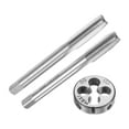 thumbnail image 1 of Uxcell 3 Pieces Metric Hand Tap and Die Set M8 x 1 Taper/Plug Thread Taps & Round Threading Die, 1 of 6