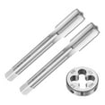 thumbnail image 1 of Uxcell 3 Pieces Metric Tap and Die Set M11 x 1 Thread Tap & Round Die Threading Repair Tools, 1 of 6