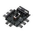 thumbnail image 1 of Uxcell 3 Pin Chassis Fan Hub IDE 1 to 8 Connector Adapter 12V Cooling Fan Port Splitter 3Pin PWM Motherboard, Computer, 1 of 5