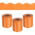thumbnail image 1 of Uxcell 3 Roll 10 m Card Stock Bulletin Board Border Scalloped Border for Classrooms Homes Decoration Orange, 1 of 7