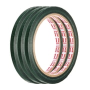 Uxcell 3 Rolls Wire Harness Cloth Tape 1/4"x66ft6mmx20m 0.2mm Thick Fabric High Adhesive Tearable Heat Resistant Tapes for Carpet Seaming Auto Cable Fixed, Green