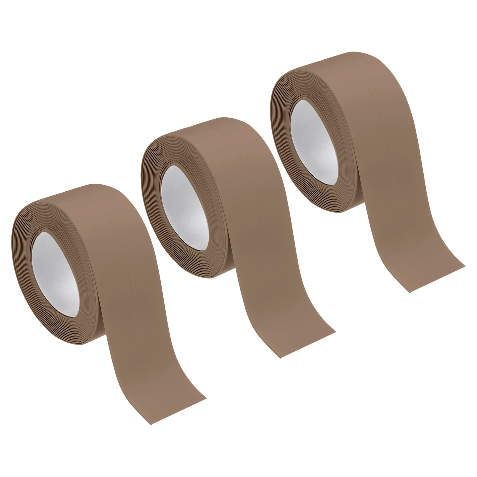 Uxcell 3 Rolls of Brown Caulk Strip 1.4" x 10.5 Ft Bathtub Caulk ...