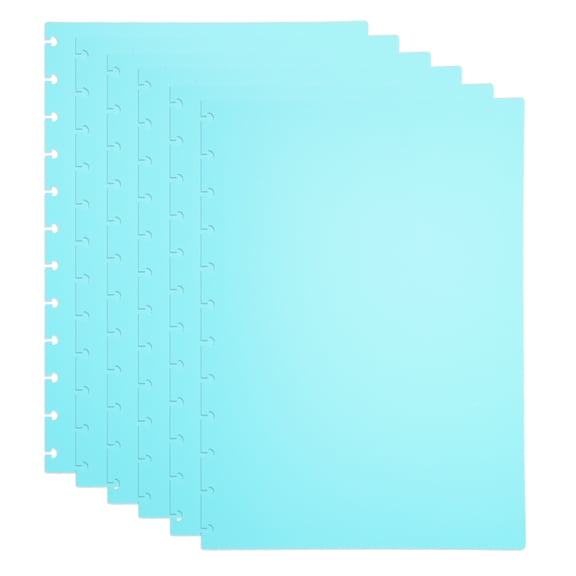 Uxcell 3 Set Discbound Notebook Cover, 11.8 x 8.5" A4 Letter Size PP Disc Planner Cover for Notebook Happy Planner Office Product, Green