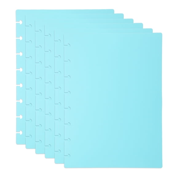 Uxcell 3 Set Discbound Notebook Cover, 8.5 x 6" A5 Letter Size PP Disc Planner Cover for Notebook Happy Planner Office Product, Green