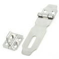 thumbnail image 1 of Uxcell 3" Silver Tone Stainless Steel Door Padlock Hasp Staple Repair Parts, 1 of 1