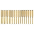 thumbnail image 1 of Uxcell 3-Size Diamond Chainsaw Sharpener Sharpening Stone Grinding File Gold 18 Pcs, 1 of 6