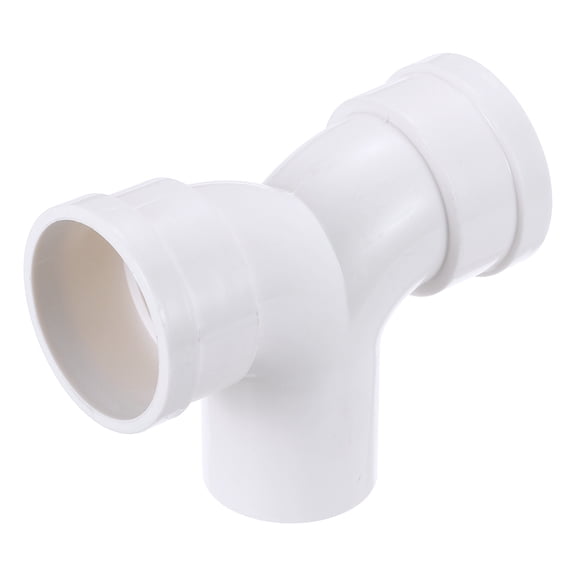 Uxcell 3 Way Duct Splitter, 2"x2"x2" (Socket x Socket x Spigot) Y Shape Adapter Pipe Fitting, White