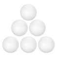 thumbnail image 1 of Uxcell 3" White Polystyrene Foam Balls Solid for Art and Craft 6 Pack, 1 of 7