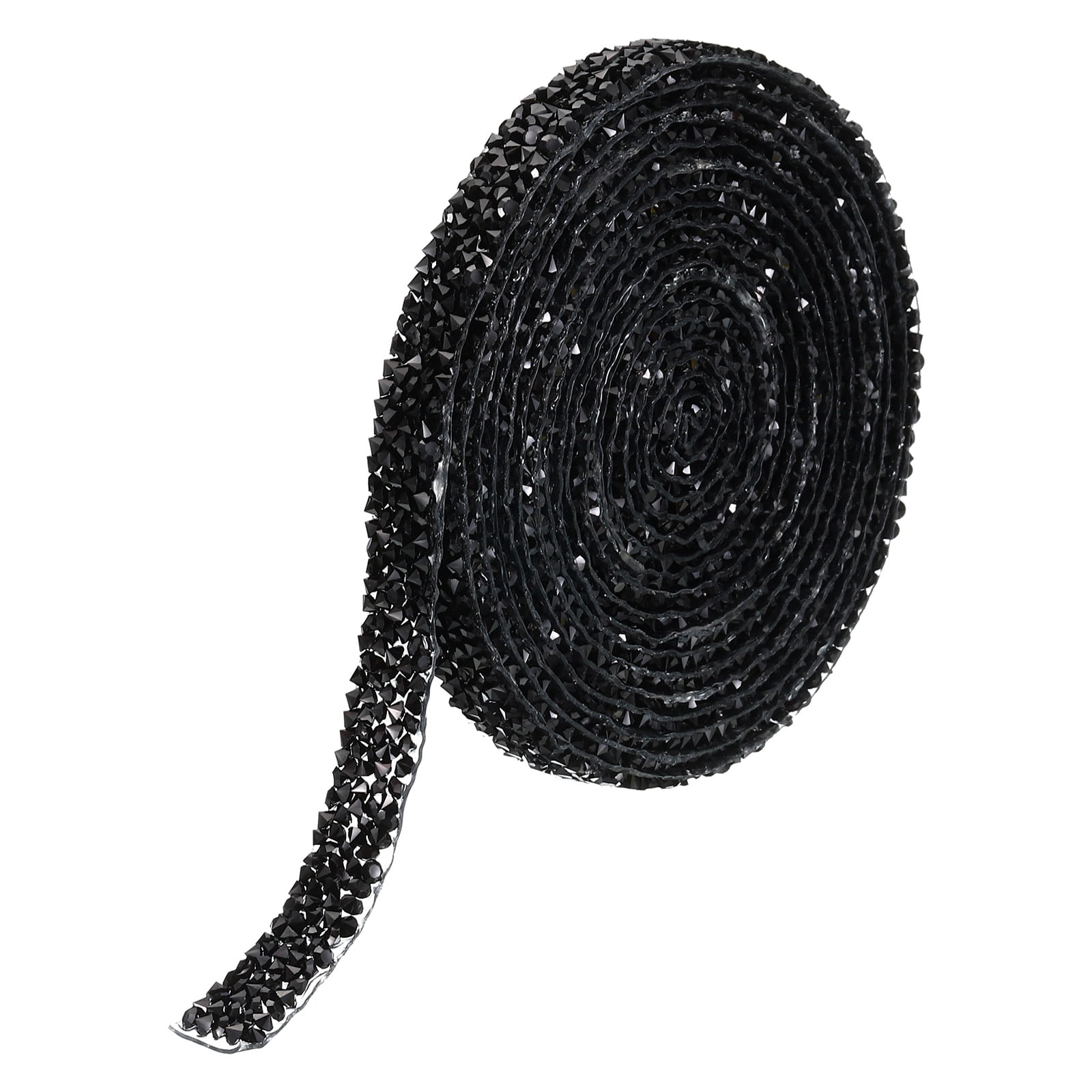 Uxcell 3 Yards Resin Rhinestone Ribbon 10mm Crystal Rhinestone Strips ...