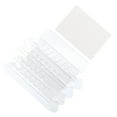 thumbnail image 1 of Uxcell 3 inch File Folder Labels 100 Pcs File Folder Tabs with Inserts Labels Plastic Clear for Binders, 1 of 5