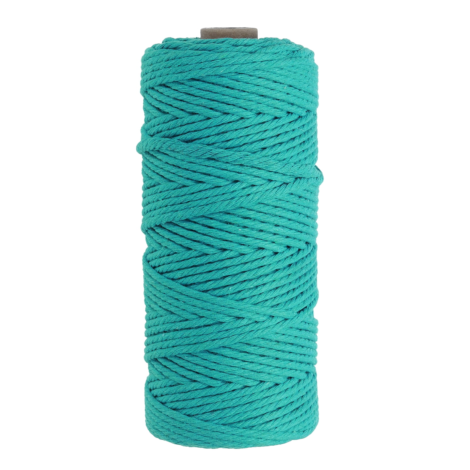Uxcell 3 mm x 109 Yard Macrame Cord Soft Cotton Colored Crafts Yarn ...
