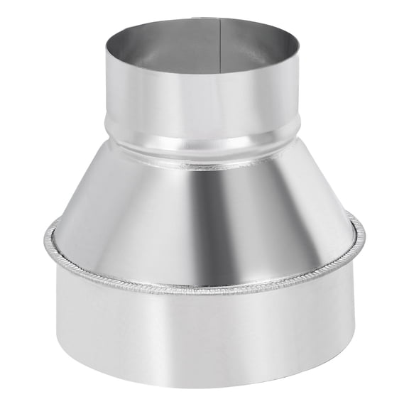Uxcell 3" to 5" Galvanized Steel Round Duct Reducer Adapter Connector, Silver Tone