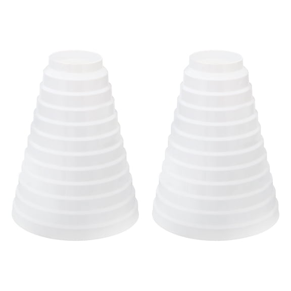 Uxcell 3" to 8" Duct Reducer, Duct Connector Ducting Inline Adapter Increaser ABS Plastic Vent 2 Pack