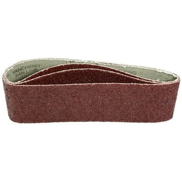 Uxcell 3" x 21" 36 Grit Lapped Joint Aluminum Oxide Sanding Belts 3 Pack