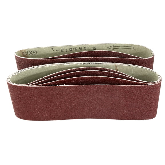 Uxcell 3" x 21" 60 Grit Lapped Joint Aluminum Oxide Sanding Belts 6 Pack