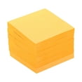 thumbnail image 1 of Uxcell 3" x 3" Fluorescent Sticky Notes, Self-Stick Note Pads 100 Sheets/Pad, Orange, 6 Pack, 1 of 5