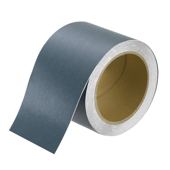 Uxcell 3" x 39ft Mirror Border Peel and Stick Wood Grain Tape, Sapphire Blue