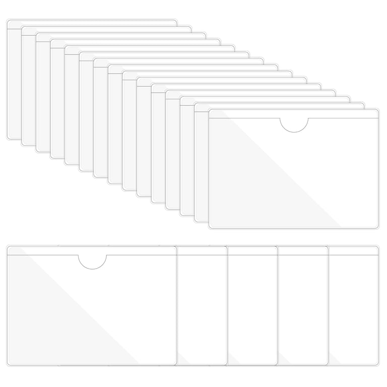 plastic sleeves for 3x5 index cards Mifflin-USA - Card Holder - 3x5”, 30 Pack - Clear Self-Adhesive Pockets - Label Holders Organizing Storage Bins & Containers These protective pockets provide archival Uxcell 20Pcs Self Adhesive Index