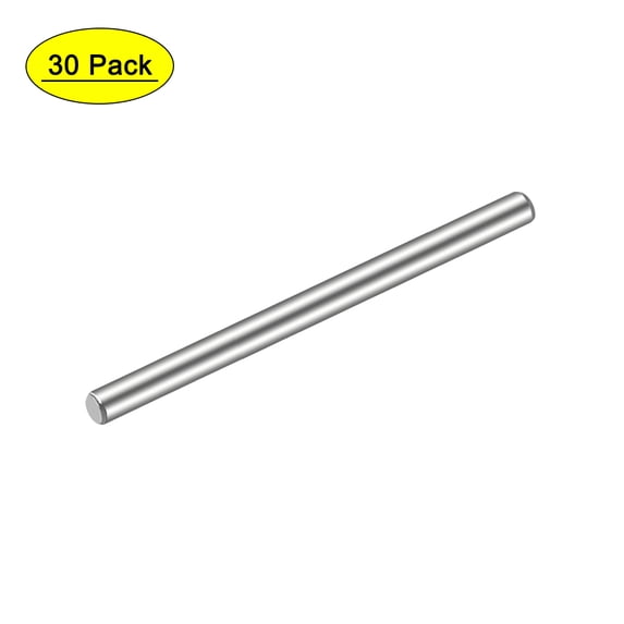 Uxcell 3 x 45mm(Approx 1/8") 304 Stainless Steel Dowel Pin 30 Pack