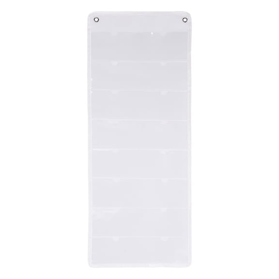 Uxcell 3" x 5" Index Card Holder Sleeve, 16 Card Slots Organizer Sleeve for Office Home Organization, White