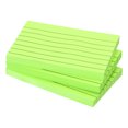 thumbnail image 1 of Uxcell 3" x 5" Lined Sticky Notes, Fluorescent Colored Self-Stick Note Pads 100 Sheets/Pad, Green, 3 Pack, 1 of 5