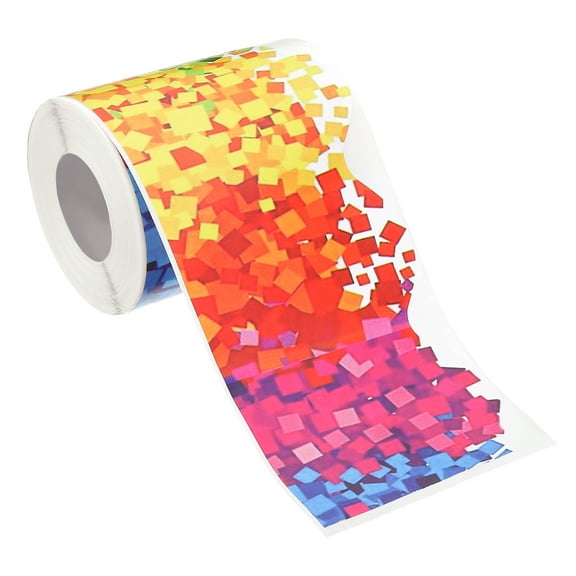 Uxcell 3"x 59 ft Bulletin Board Border, Trim Color Spots Shape, Colorful