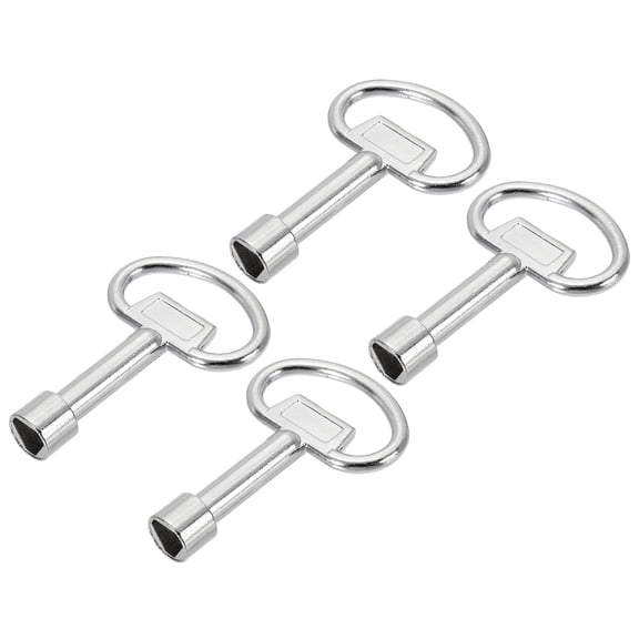 Uxcell Triangle Spanner Key, Universal Triangular Socket Keys Lift Door Lock Key for Gas Water Meter Box 4 3x1.8 Inch