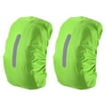 thumbnail image 1 of Uxcell 30-40L Waterproof Backpack Rain Cover 2 Pcs with Vertical Reflective Strap, S, Lawn Green, 1 of 5