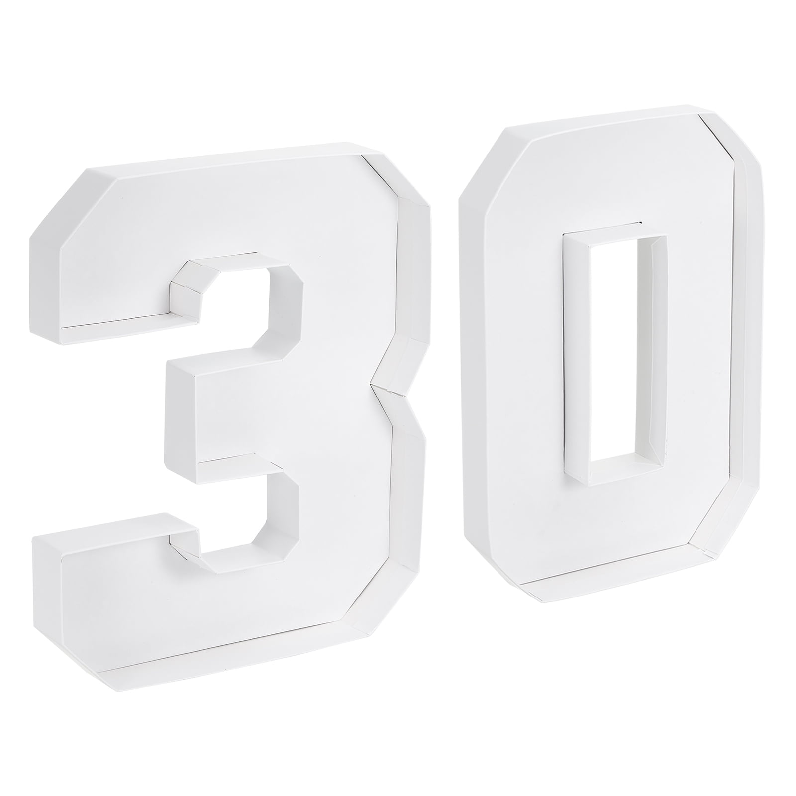 14-Inch Fillable Cardboard Number 2026 Set | Decorative Strawberry & Candy Boxes For Graduation, New Year's Party Centerpieces