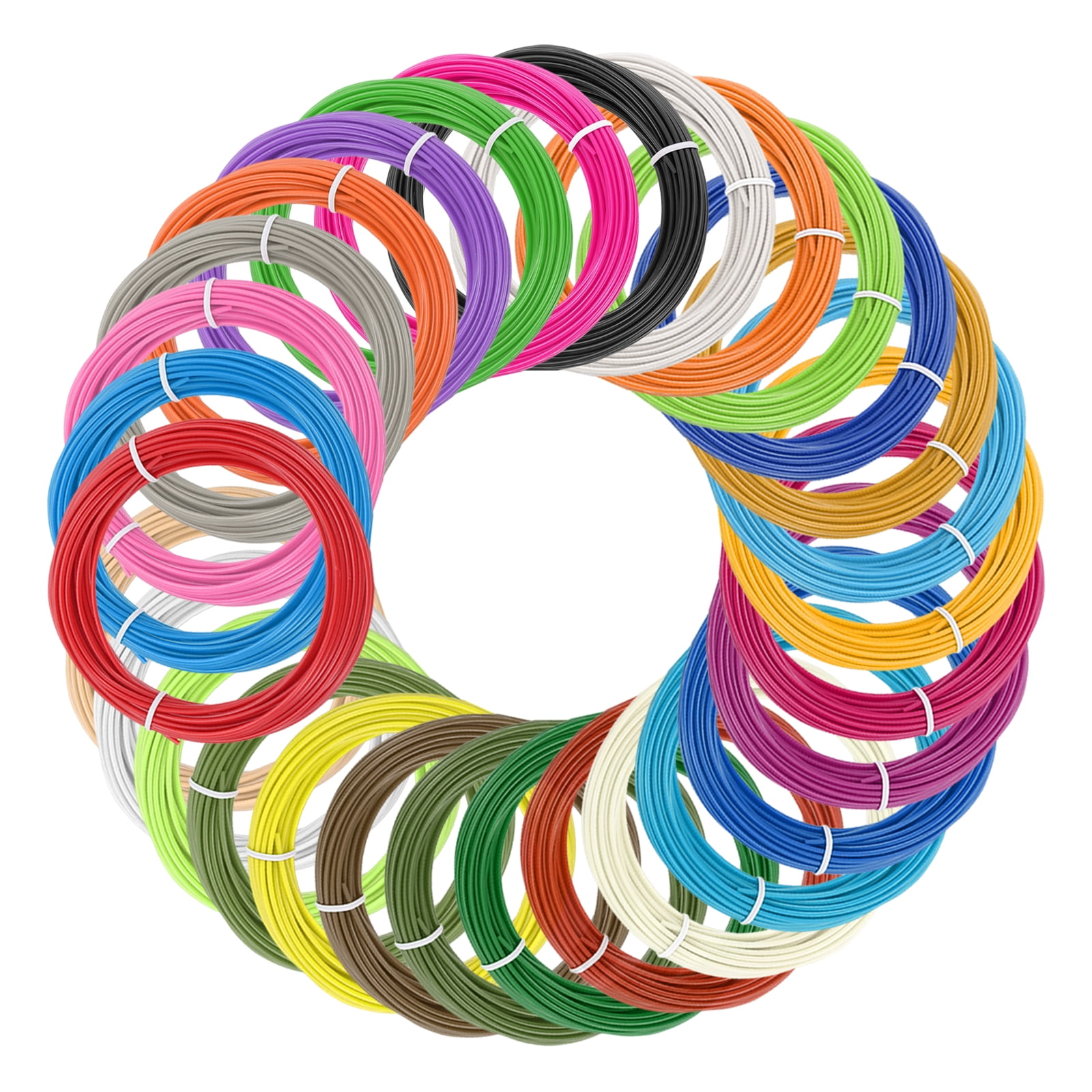 Uxcell 30 Colors 3D Pen Filament, 1.75mm Each 33FT, Total 990FT PCL Filament Refills Low Printing Temperature for 3D Drawing Pens