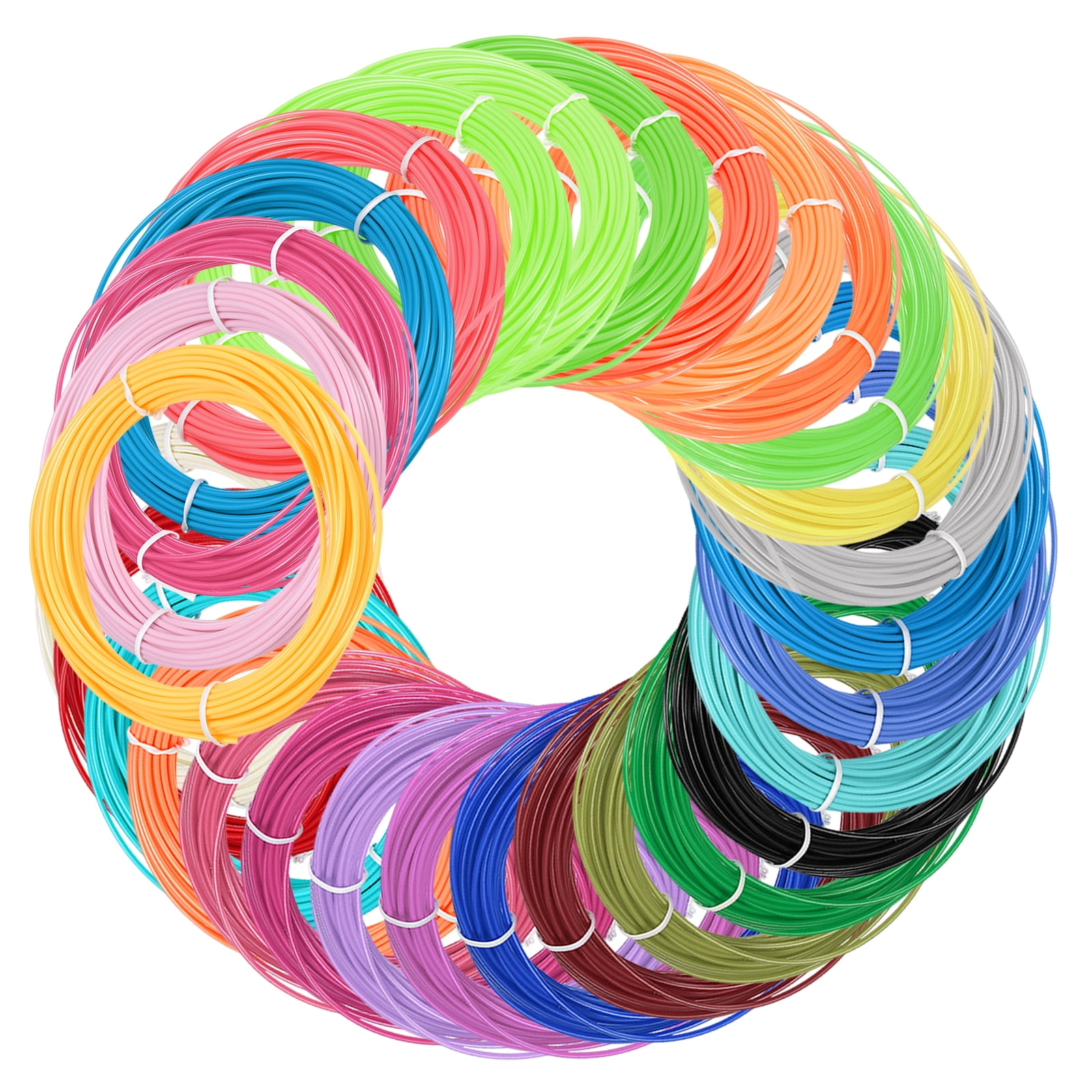 Uxcell 30 Colors ABS 3D Pen Printer Filament Refills, Each Color 32.8 Feet Total 984 Feet 1.75mm Printing Filament for Most 3D Printing Pens
