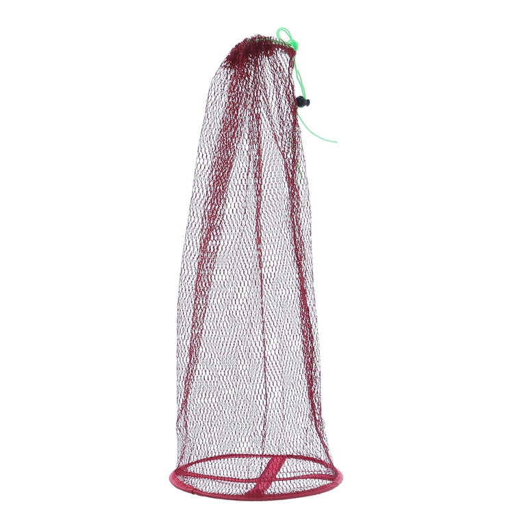 Uxcell 30 Inch Fishing Net Foldable Fishing Replacement Net Nylon Fishing Bait Mesh Burgundy Uxcell 30 Inch Fishing Net Foldable Fishing Replacement Net Nylon Fishing Bait Mesh Burgundy