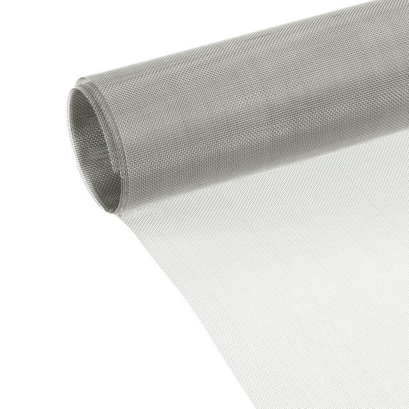 Uxcell 30 Mesh 15.7"x47.2" 304 Stainless Steel Woven Wire Mesh Screen 0.62mm Hole