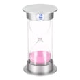 thumbnail image 1 of Uxcell 30 Minute Sand Timer, Sandy Clock, Count Down Sand Glass, Pink Sands, 1 of 5