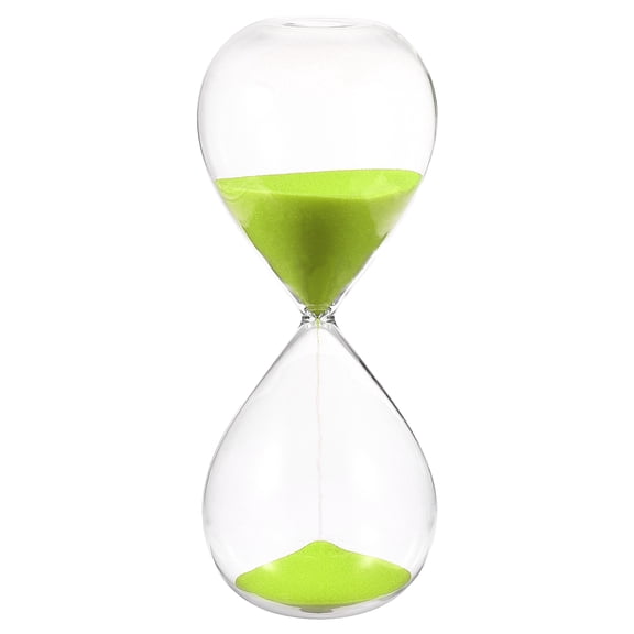 Uxcell 30 Minutes Sand Timer, Sand Watch Hour Glass Sandglass Timer Clock for Living Room Home Office Restaurant Decoration, Green