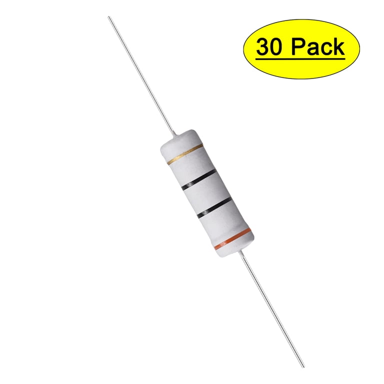 30 Résistances Film Métal Oxyde 5W 3.3 Ohm ±5% - Axiales - Marque Uxcell - Neuf