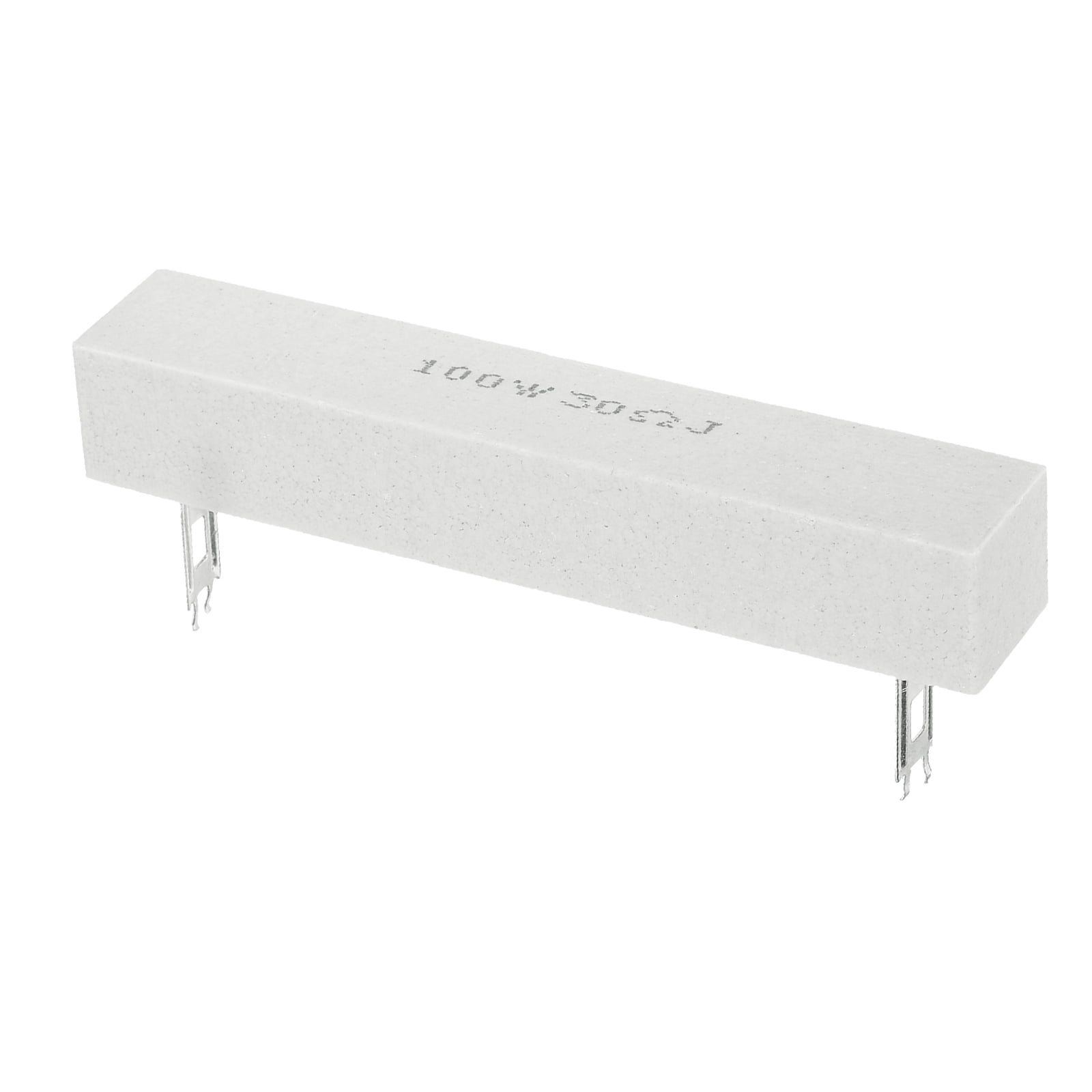 Uxcell 30 Ohm Ceramic Cement Resistor, 100W Power Wirewound Horizontal ...