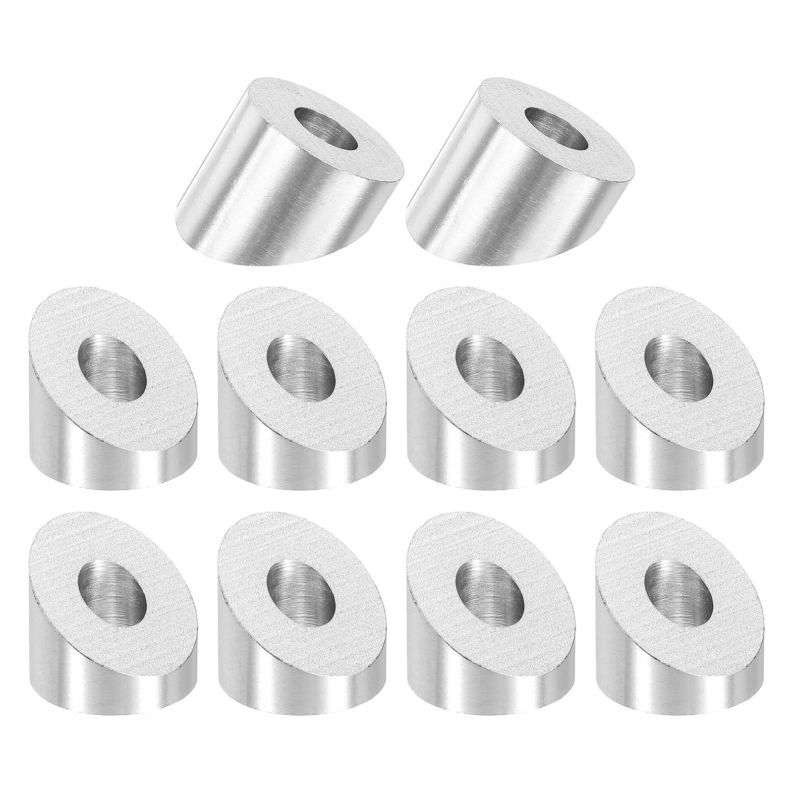 Uxcell 30 Pack 1/4 Inch 33 Degree Angle Beveled Washer, Silver