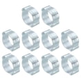 thumbnail image 1 of Uxcell 30 Pack 11-13mm Double Ear Hose Clamp, Galvanized Steel Crimp Rings, 1 of 6