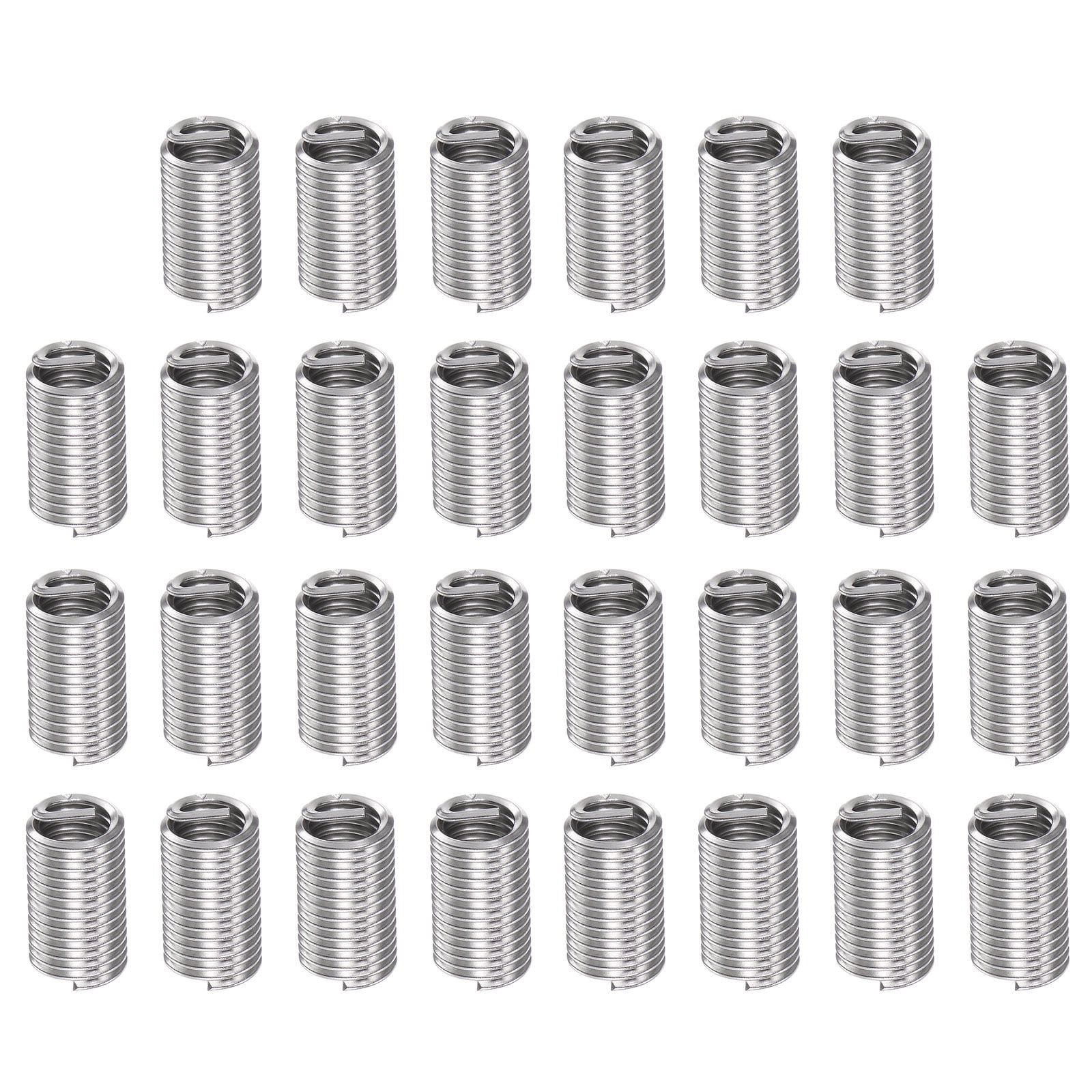 Uxcell 30 Pack 3/8 16 UNC 3D 28.5mm 304 Stainless Steel Helical Wire ...
