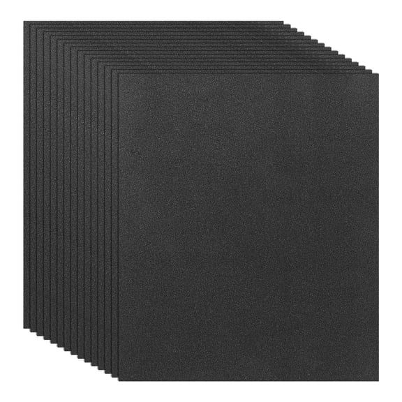 Uxcell 30 Pack 4.5" x 5.5" Sand Paper, 320 Grit Sandpaper Silicon Carbide Abrasive, Hand Sanding Sheets for Wood Furniture Floor Finishing and Metal Polishing