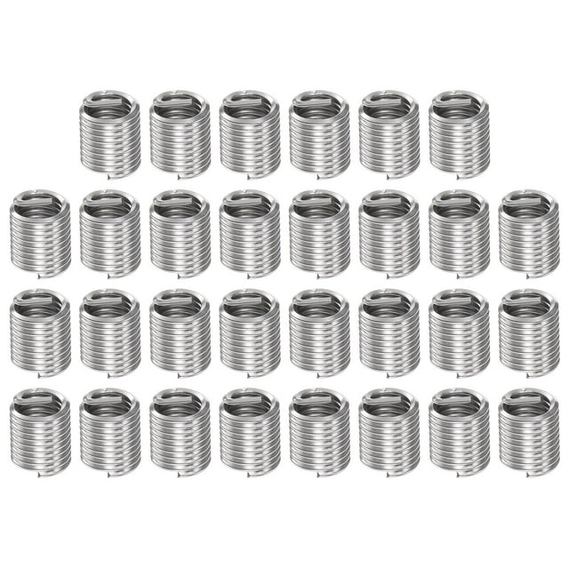 Uxcell 30 Pack 5/16 18 UNC 2D 15.8mm 304 Stainless Steel Helical Wire ...
