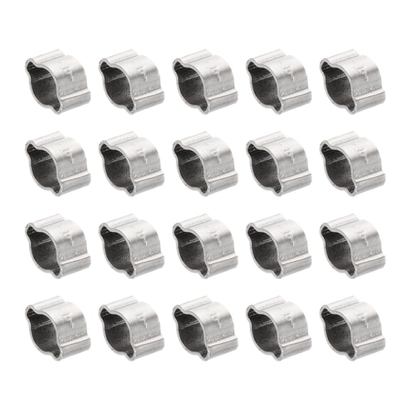 Uxcell 30 Pack 5-7mm Double Ear Hose Clamp, 304 Stainless Steel O Clip Crimp Rings