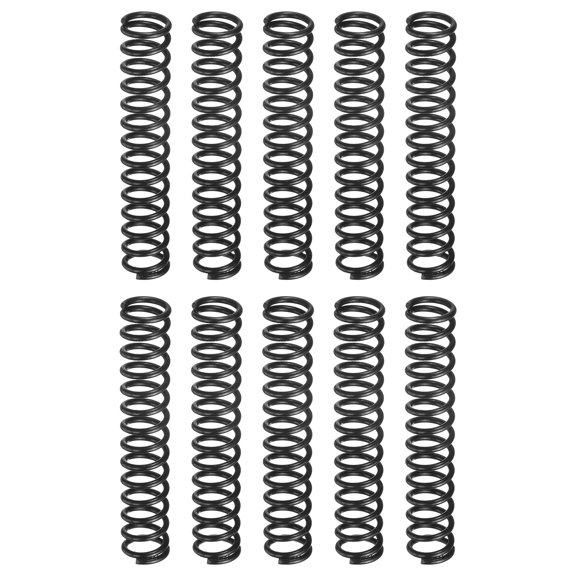 Uxcell 30 Pack Compression Spring, 9mm OD, 1.2mm Wire Size, 50mm Free Length, Spring Steel Construction Extended Mechanical Compression Springs for Shop and Home Repairs, Black