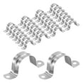 thumbnail image 1 of Uxcell 30-Pack Conduit Clamps, 1-1/4 in Stainless Steel Rigid Pipe Strap M32 U Bracket Pipe Clamps for Plumbing, 1 of 7