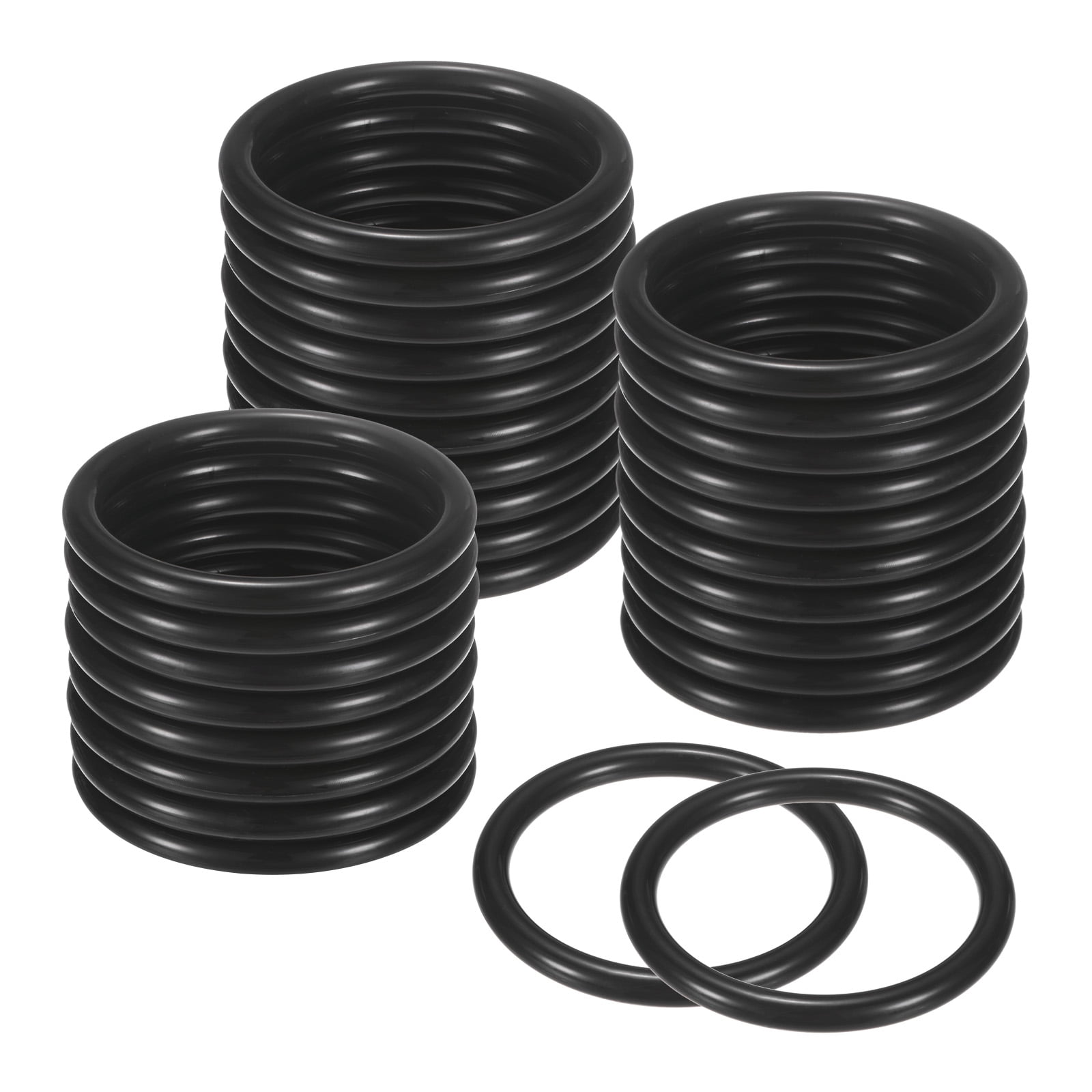 Uxcell 30-Pack Dream Catcher Rings,2.4 Inch Plastic Macrame Wreath ...