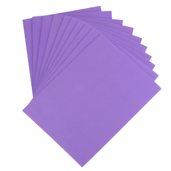 Uxcell 30 Pack EVA Foam Sheets Purple 7.8 Inch x 5.9 Inch 2mm Thick Crafts Foam EVA Sheets for Costumes, Crafts Projects